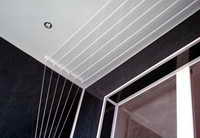 внутренняя отделка балкона - сушка для белья
